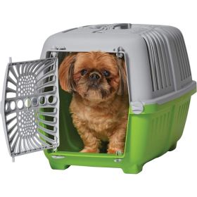 MidWest Spree Plastic Door Travel Carrier Green Pet Kennel (Option: Small)