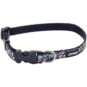 Li'L Pals Reflective Collar (Option: Teal and Orange Paws)