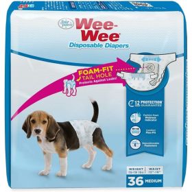 Four Paws Wee Wee Disposable Diapers (Option: Medium)